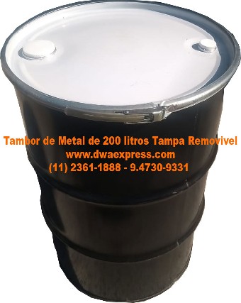 Foto 1 - Tambor de metal de 200 litros usados