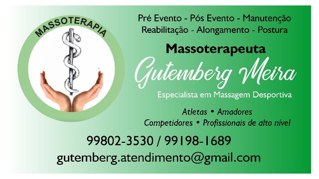 Foto 1 - Gutemberg Meira  Massoterapia Desportiva